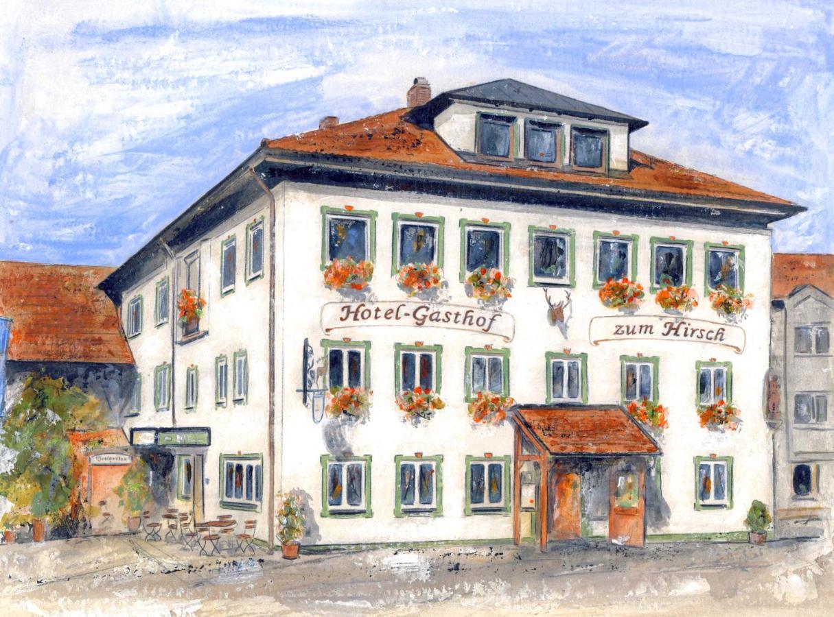 Blochums Gasthof Hirsch マルクトオーバードルフ エクステリア 写真